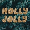 thumbnail image 2 of Seven Trees Design 15x15 Gold Ornate Wood Framed with Double Matting Museum Art Print Titled - Gingerbread Holly Jolly, 2 of 4