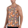 thumbnail image 2 of KLL Cute Little Fox Print Men's Muscle Gym Workout Stringer Tank Tops Bodybuilding Fitness T-Shirts Tank Tops Men-4X-Large, 2 of 7