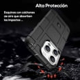 thumbnail image 4 of Funda TEKKU Rugged Shield para iPhone 15 PRO Negra, 4 of 8