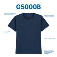 thumbnail image 5 of Remera Gildan G5000B Juvenil Heavy Cotton 2 Paquetes Blanca Talle S, 5 of 5