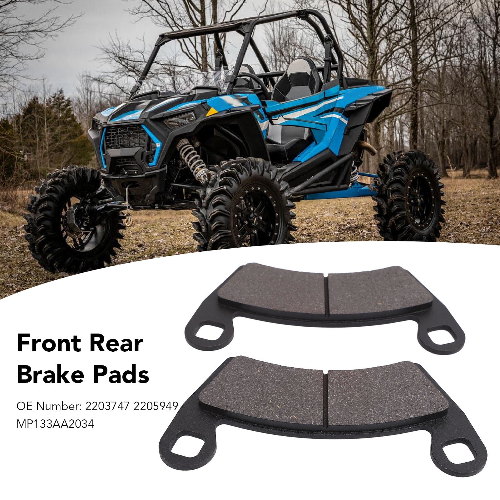 Traild Keramik-Bremsbeläge Für Polaris RZR XP 4 1000 (2014–2023) – Vorne & Hinten