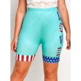 thumbnail image 3 of Tallas grandes Bandera americana Alto aumento Leggings cortos Rosegal Leggings de talla grande, 3 of 5