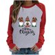 thumbnail image 2 of Pntutb Mujeres Otoño e Invierno Casual Navidad Impreso Cuello Redondo Manga Larga Jersey Blusa Sudadera tops Pntutb Pntutb-157, 2 of 5