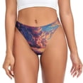 thumbnail image 1 of Balery Dreamy Dandelion Sunset Tangas de Algodón para Mujer con Estampado – Ropa Interior Sexy, Transpirable, G-string-3X-Large, 1 of 6