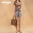 thumbnail image 4 of Wrangler 3Pcs Handbags Set Tote Bag & Medium Crossbody Purse & Wallet, Leopard-Brown, 4 of 8