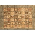 thumbnail image 1 of Ahgly Company Indoor Rectangle Abstract Brown Modern Area Rugs, 5' x 8', 1 of 4