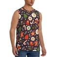 thumbnail image 2 of Fotbe Men's Winter Holiday Christmas Print Men's Sleeveless Muscle Tank Tops Casual T-Shirts for Gym Workout Beach-3X-Large, 2 of 8