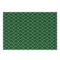 thumbnail image 1 of Quatrefoil Cutting Board, 4 Leaf Clover Flower on Moroccan Trellis Mosaic Pattern Traditional Digital Print, Decorative Tempered Glass Cutting and Serving Board, Small Size, Green, by Ambesonne, 1 of 1