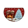 thumbnail image 2 of Antqov Half Round Doormat 16x24" Non-Slip Christmas Rug Holiday Door Mats Entryway Floor Rugs Indoor for Kitchen Living Room Bathroom Supplies, 2 of 6