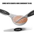 thumbnail image 3 of 9Pack Magnetic Measuring Spoon Set Stainless Steel Measuring Spoons Stackable Double-Sided Teaspoons Metal Accurate Measuring Spoons For Home Kitchen Baking Cooking (Black), 3 of 10
