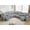 Gray-078, variant on Power Reclining Sectional Sofa with Wireless Charger,6-Seater Faux Fur Sectional with Recliners,Hidden Cup Holders,Storage Console,USB & Type-C Ports,Brown