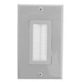 thumbnail image 2 of Brush Wall Wall Mount Panel Cable Pass Through Insert for Wires Single Gang, 2 of 8