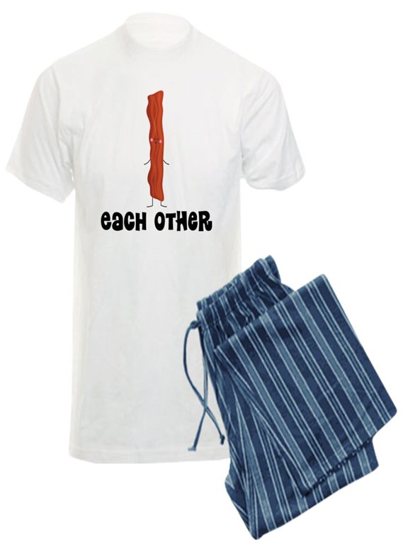 - Bacon And Egg Couples Pajamas - Men's Light Pajamas