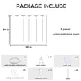 thumbnail image 3 of CBSRORO Room Divider Blackout Curtains with Ceiling Mounted Curtain Track Set,1 Panel Gray Divider Curtain and White Flexible Curtain Track for Room Separation, 3 of 10