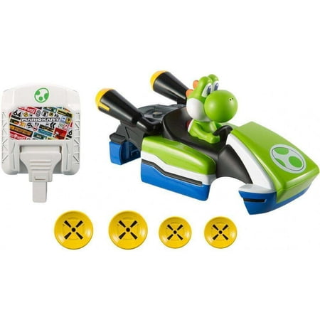 Hot Wheels Ai Mario Kart Yoshi Smart Car Body & Cartridge (Best Mario Kart Vehicle)