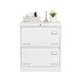 thumbnail image 2 of Tcbosik 2-Drawer Metal File Cabinet with Lock for Home Office, Vertical Filing Storage Cabinet for Legal Letter A4 Size, Easy Assembly, White, 2 of 9