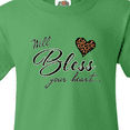 thumbnail image 4 of Inktastic Well Bless your Heart with Leopard Print Youth T-Shirt, 4 of 5
