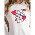 thumbnail image 1 of Camiseta básica para mujer veranoLarge Size Women'S Valentine'S Day T-shirt-Soft and Comfortable, Crew Neck, Short Sleeve| Casual SolCamisetas de verano para mujer, manga corta, cuello redondo, casu, 1 of 7