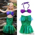 thumbnail image 4 of Kids Girl Mermaid Bikini Tankini Set Swimwear Swimsuit Swimming Bathing Suit, 4 of 5