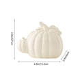 thumbnail image 3 of Fall Ceramic Pumpkin, Decorative Ceramic Pumpkins for Fall Halloween Pumpkin Figurine Pumpkin Decor, Harvest Pumpkin Ornament Desktop Entryway Office Living Room Art Decor, 3 of 6