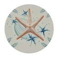 thumbnail image 2 of JEUXUS  Coastal Ocean Starfish Nautical Beach Round Table Cloth Decorative Fabric Table Cover Tablecloth, 2 of 7