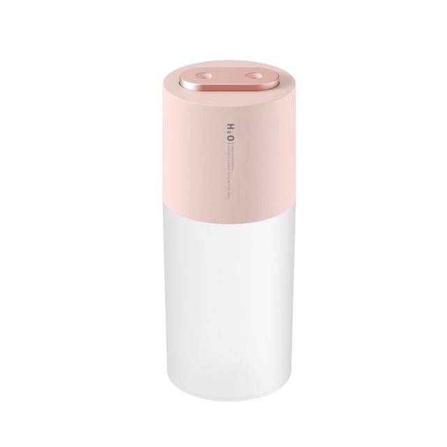 Injueey Humidificador USB Dual Sprayer Difusor 3W 400ml Aire Ajustable Humidificadores Rosado batería
