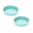 thumbnail image 1 of Oleegame 2PC Cookie Mold Silicone For Baking Round Moldss Nonstick & Quick Release Baking Pans For Vegetable Pancakes Pizza Cheese, 1 of 8