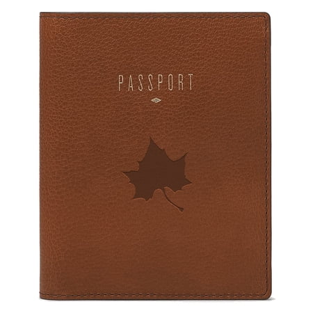Fossil Brown Indiana State Sycamores Travel RFID Passport Case