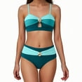 thumbnail image 2 of Traje de baño de una pieza para mujer, moda de primavera para mujer, conservador, color sólido, estilo falda, conjunto de traje de baño con abertura, traje de baño de moda de playa para mujer, trajes, 2 of 7
