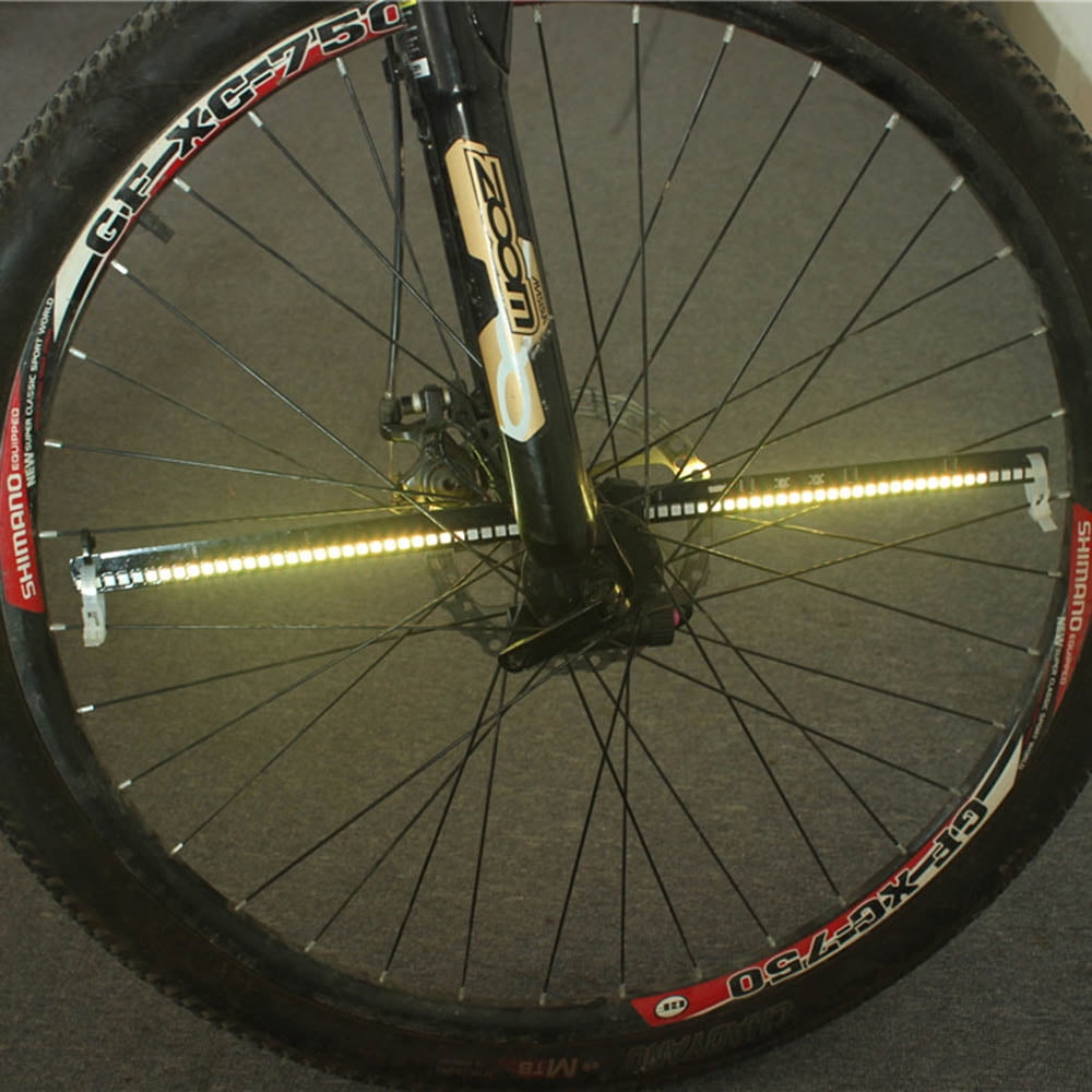 128 RGB LED Bicycle Spokes Lights Color Changing Programmable Waterproof Bicycle Light Spoke Wheel Light Bike Light Lamp