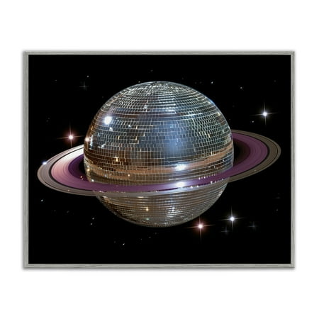 Purple Disco Ball Planet Gray Framed Giclee Art design by Decent Exposures Purple Disco Ball Planet Gray Framed Giclee Art design by Decent Exposures