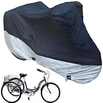 MELIVO Bicycle Cover Outdoor Storage Waterproof Adult Tricycle Cover Bike Cover, Outdoor Bike Motorcycle Storage Cover For Two To Three Bike Covers, Waterproof And UV Resistant