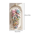 thumbnail image 2 of Color-Fast Easy-Hang Colorful Easter Door Curtain Decoration - Festive Backdrop for Home Party Garden Wall & Holiday Events, Perfect Easter & Year of the Horse Necessity, 35.4*70.8in, 2 of 5