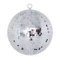 thumbnail image 1 of Advancent Bola de discoteca colgante, lámparas redondas de cristal plateado, barra de luz de escenario musical, fiesta, boda, cumpleaños, Iluminación navideña 15cm /Plata, 1 of 6