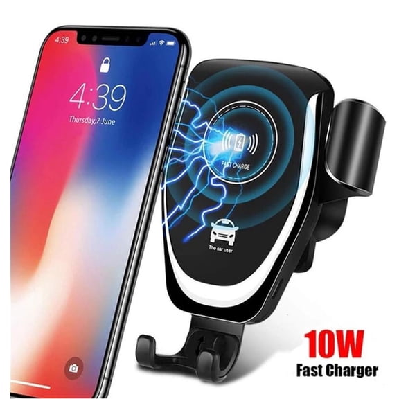 Wireless Car Charger, 15W/10W/7.5W Car Charger Fast Charging Auto Clamping Car Wireless Charger Air Vent Car Phone Holder Mount, Compatible with iPhone 12/12 Pro Max/12 Mini/11, Galaxy S21/S20
