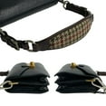 thumbnail image 5 of Pre-Owned PRADA Prada logo hardware leather tweed semi-shoulder bag mini handbag... (Good), 5 of 8