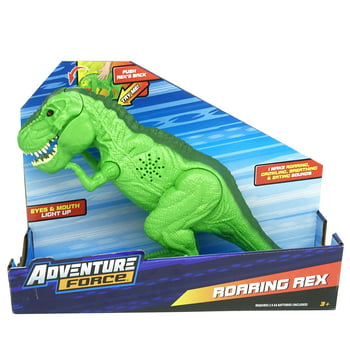 Adventure Force T-Rex with Roaring Sound Effects and Light Up Eyes, Light Green