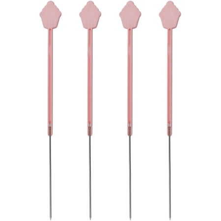 4pcs Cake Tester Stainless Steel Cake Testing Needles Reusable Cake Probe Cake Skewer Pin Needles Metal Baking Pick Sticks Tool for Cake Test