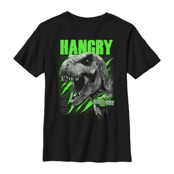 Boy's Jurassic World Hangry T. Rex Graphic Tee Black X Small