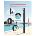 thumbnail image 4 of 10.6 Gal Solar Heated Shower, 6.7ft Showerhead Height Outdoor Shower, with Handheld & Foot Faucet, Hot & Cold Water Adjustment, Freestanding for Backyard Poolside Beach Pool, Black, 4 of 6