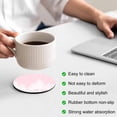 thumbnail image 3 of Christmas Pink Coasters Set of 6, Absorbent Coasters for Drinks, White Xmas Tree Elk Winter Snowflake Coaster for Desk Coffee Table Protection, Home Decor House Warming Gifts 4", 3 of 8