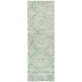 thumbnail image 2 of SAFAVIEH Bella Natalee Medallion Geometric Wool Runner Rug, Ivory/Blue, 2'3" x 7', 2 of 6