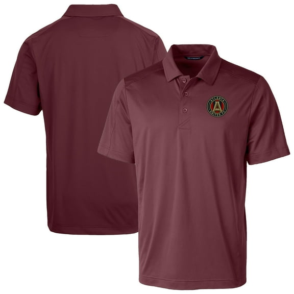 Men's-Cutter & Buck  Maroon Atlanta United FC Big & Tall Prospect Eco Textured Stretch Recycled Polo