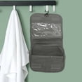 thumbnail image 3 of Unique Bargains 1 Pc Foldable Hanging Large Capacity Makeup Bag Gray Oxford Cloth, 3 of 6