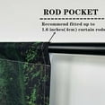 thumbnail image 5 of Forest Curtains Rod Pocket Nature Tropical Jungle River Rainforest Waterfall Landscape Scenery Print Pattern Window Drapes for Bedroom Living Room Cafe Office W42 x L63 Inch 2 Panels, 5 of 6