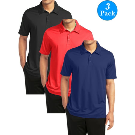 Men's Dry Fit Moisture-Wicking Polo Shirt (Best Polo T Shirts For Men)