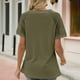 thumbnail image 4 of Blusa con cuello en V, blusa de manga corta con encaje, blusa tipo túnica de manga corta, blusa tipo túnica holgada, blusa multifuncional, 4 of 6