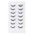 thumbnail image 2 of 1 Box False Eyelashes Wispy Natural Curl Lashes Soft Faux Chemical Fiber Lashes Volume Fluffy Frihappy Fake Eyelashes, 2 of 6
