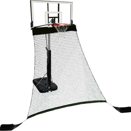 Hathaway Rebounder Basketball Return System for Shooting Practice with Heavy Duty Black Polyester