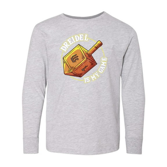Inktastic Hanukkah Dreidel Game Long Sleeve Youth T-Shirt